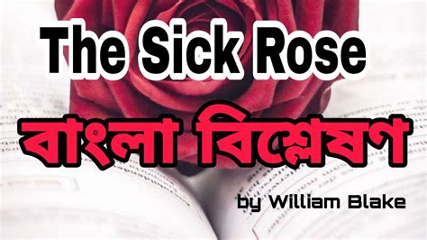 The Sick Rose বাংলা বিশ্লেষণ সম্পূর্ণ Willilam Blake Poem In Bangla The Sick Rose In Bangla