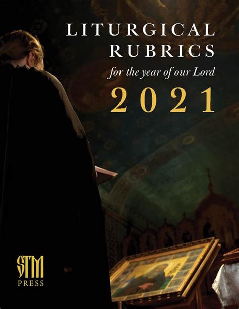 2021 Liturgical Calendar And Rubrics Svs Press And Bookstore