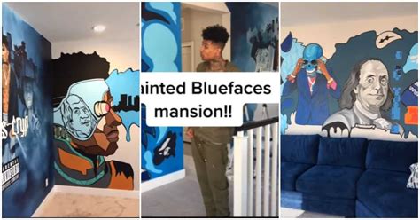 Man Paints Walls In American Rapper Bluefaces Mansion With Beautiful