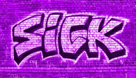 Customize and personalise your desktop, mobile phone and tablet with these free wallpapers! Cool "Sick" Graffiti Purple Background | Purple Background ...