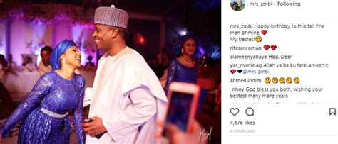 This Tall Fine Man Of Mine President Buhari S Daughter Zahra Celebrates Her Hubby Ahmed