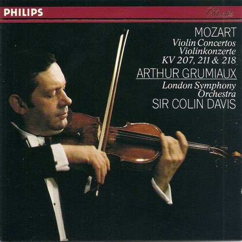 Mozart Arthur Grumiaux London Symphony Orchestra Sir Colin Davis Violin Concertos