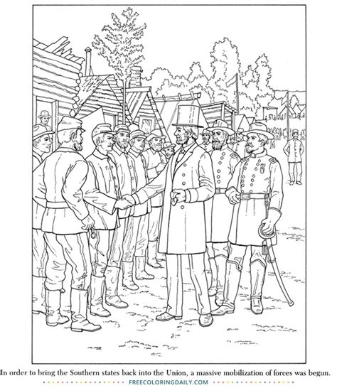 Free Civil War Coloring Page Free Coloring Daily
