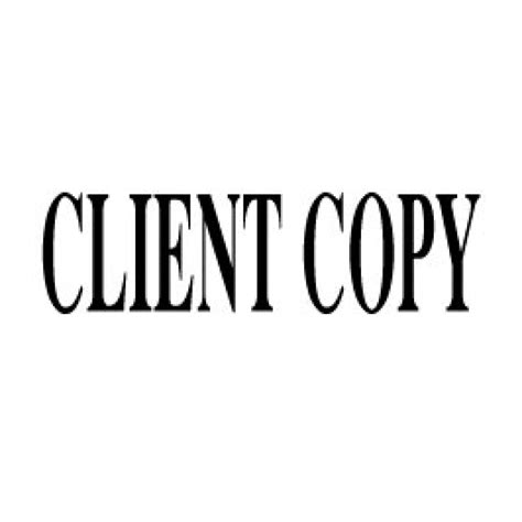 Client Copy Stamp
