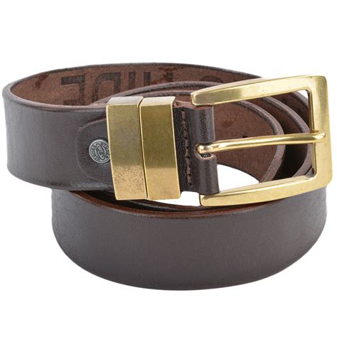 Mens Leather Belt Brown Stones B6 Leather Accessories