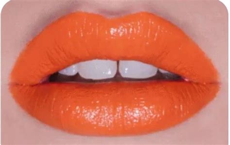 Pin By Deedles Mae West On Lips Lips Lips Bright Orange Lipstick