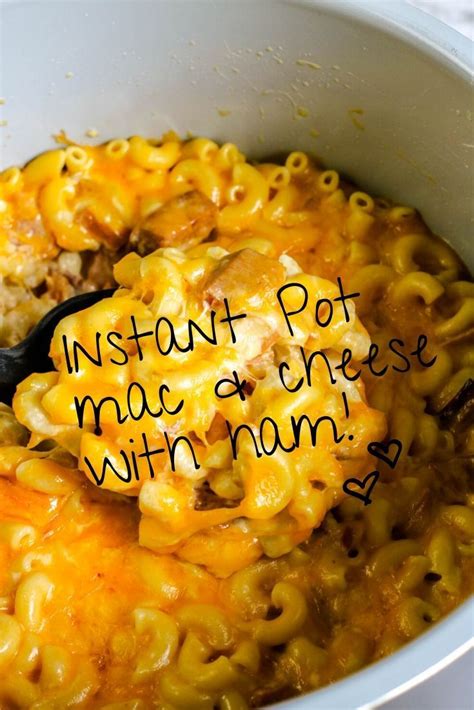 For this instant pot recipe i used: Easy Instant Pot Macaroni and Cheese with Ham | Recipe in 2020 | Cheap dinner recipes, Macaroni ...