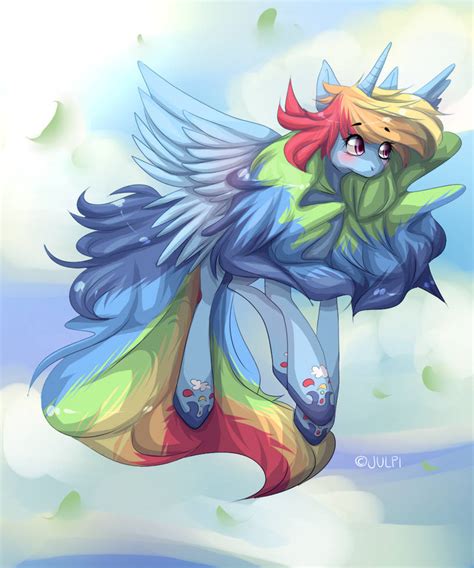 Alicorn Rainbow Dash By Jupecat On Deviantart