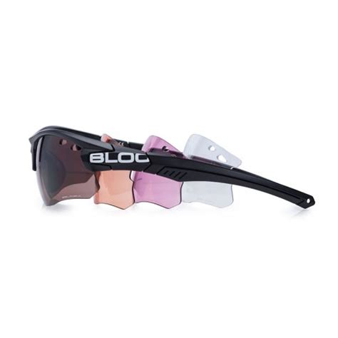 bloc titan lens system matt black box set bloc sunglasses