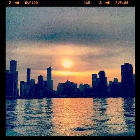 Sunset Over Chicago Photograph By Amber Easton Fine Art America