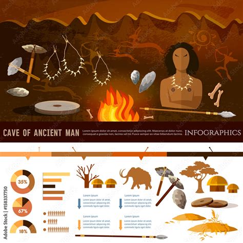 Stone Age Infographic Neolithic Paleolith Mesolith Beginning Of A