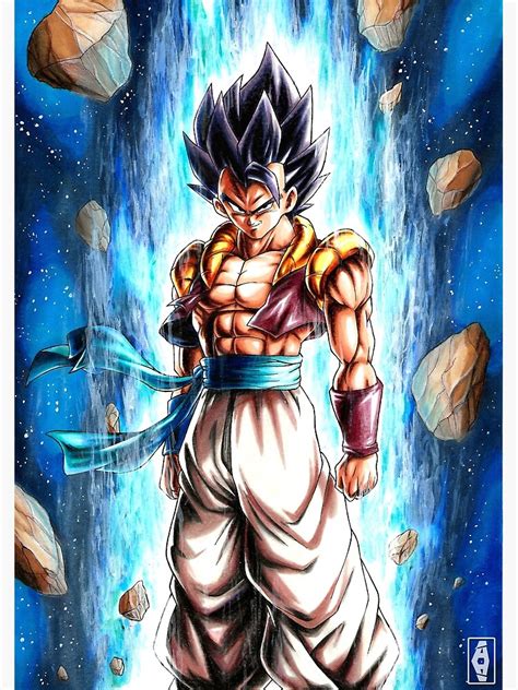 Gogeta Base Form With Aura Canvas Print By Abyllion Art Redbubble