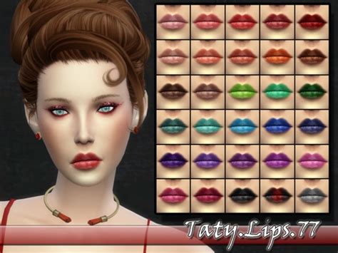 Taty Lips 77 By Tatygagg At Tsr Sims 4 Updates