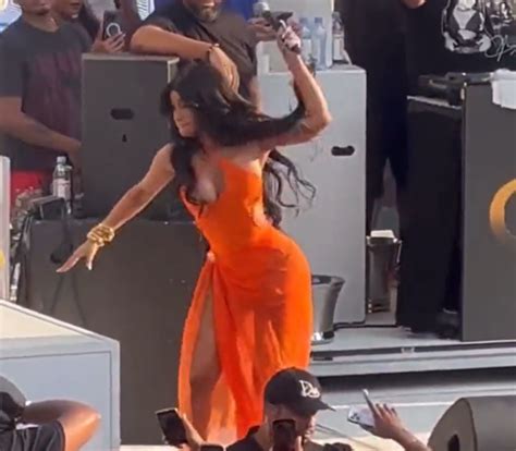 Cardi B Throws Microphone At Fan Who Threw Drink At Her