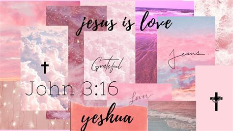 Papel De Parede Horizontal Wallpaper Notebook Pink Jesus Is Love