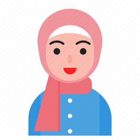 Female Hijab Icon Png Silhouette Of Female Illustration Hijab Computer