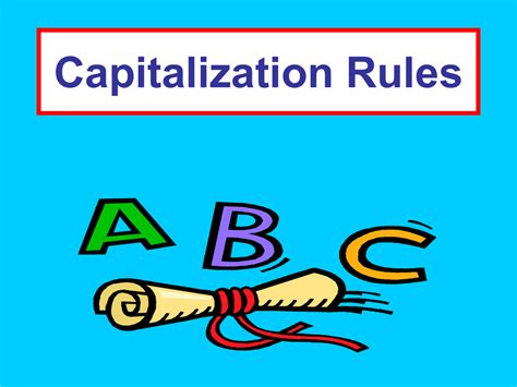 Capitalization Rules