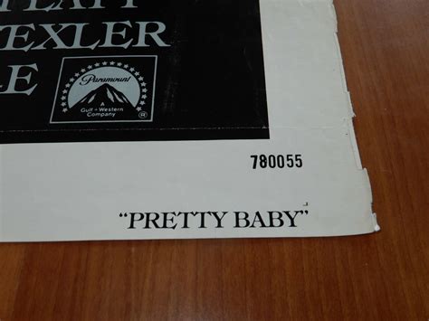 Original Movie Poster Pretty Baby 1978 Folded One Sheet Brooke Shields