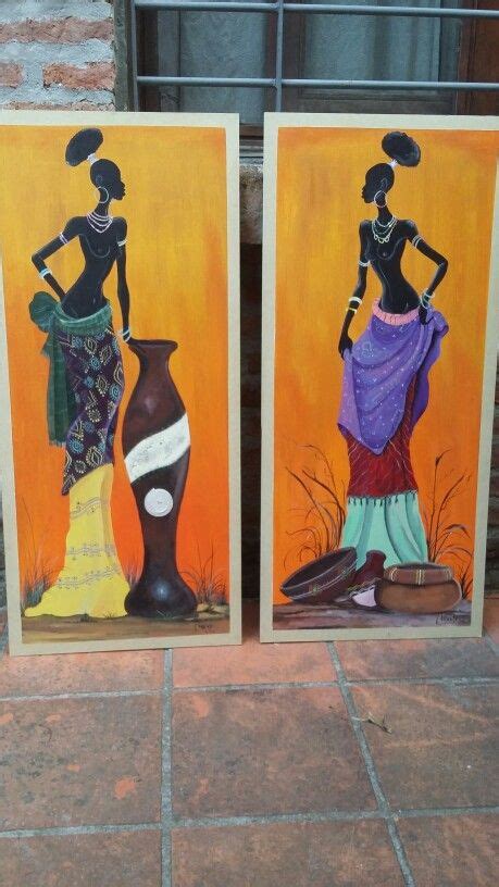 Cuadros de etnia africana Pinturas africanas Arte de áfrica Arte