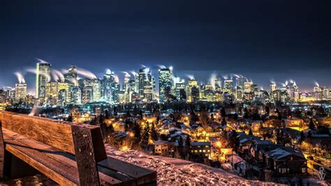 Calgary Winter Skyline Hdr By Eibbor On Deviantart