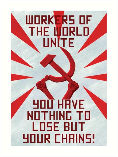 Communist Propaganda Poster Art Print By Pennee Redbubble