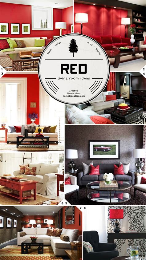 Color Choice Red Living Room Ideas Home Tree Atlas