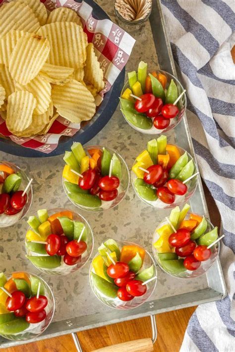 40 Easy Party Nibbles And Finger Food Ideas Veggie Cups Appetizers For