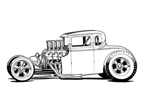 Rat Rod Coloring Pages Coloring Pages