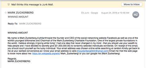 7 Spam Email Examples That Will Make You Lol Ezcomputer Solutions
