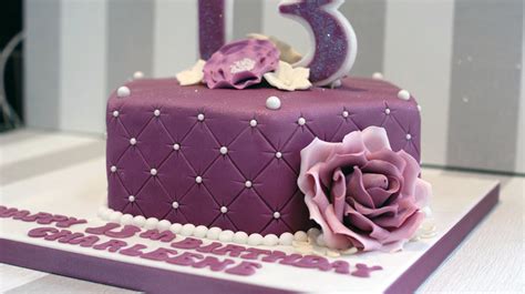 Pretty 13th Birthday Cake Bakealous