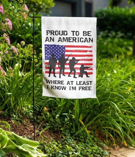 Proud To Be An American Garden Flag Independence Day Décor 4th Of July Flag In 2022 American