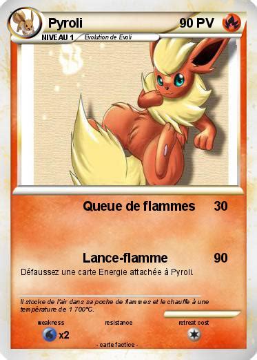Pokémon Pyroli 165 165 Queue De Flammes Ma Carte Pokémon