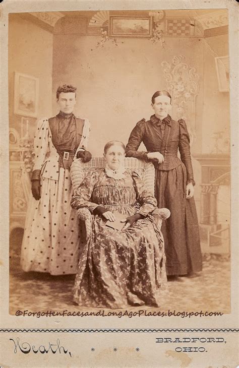 Forgotten Faces And Long Ago Places Fashionable Friday 1890s Trio