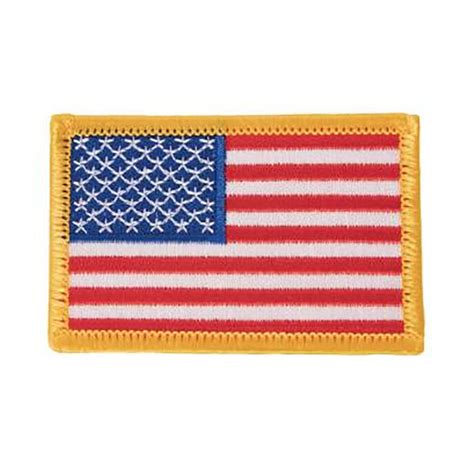 Embroidered Patch Us Flag 2 X 3