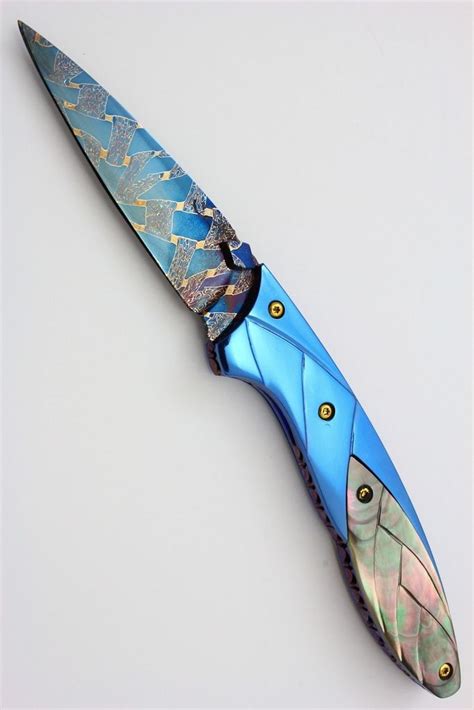 Suchat Jangtanong Suchat Custom Knives Damascus And Pearl Folder