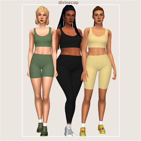 Divinecap Ts4cc Athletic Basics Collection ♡ A Sorta Fitness