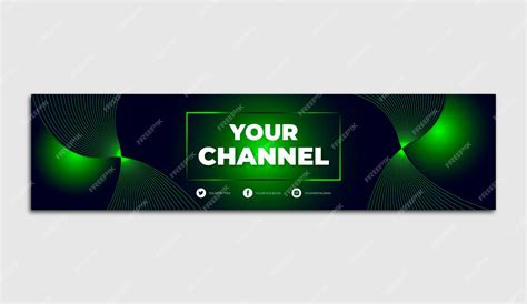 Premium Vector Youtube Banner Template Design