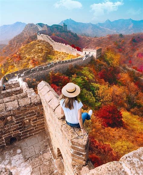 🍂autumn At The📍great Wall Beijing🇨🇳 Absolutely Stunning 📷photo By