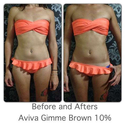 Spray Tan Before And After From Aviva Labs With A Gimmebrown By