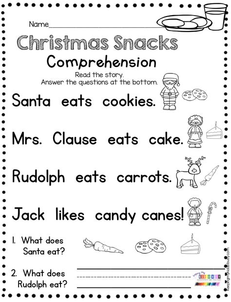 19 Best Christmas Reading Comprehension Worksheets Kindergarten