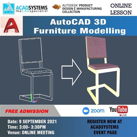 Autocad 3d Furniture Modelling Acad Systems Autodesk Gold Partner