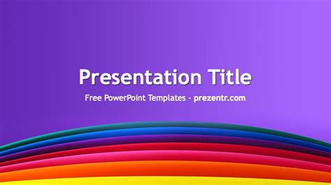 Free Rainbow Powerpoint Template Prezentr Ppt Templates