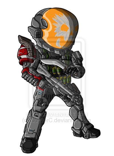 How To Draw Halo Spartans Chibi Reach Emile 239 By Guyverc On