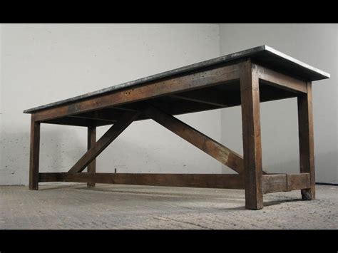 But zinc is worth a look too, especially for countertops and tables. Vintage Industrial Kitchen Island Dining Table Modern ...
