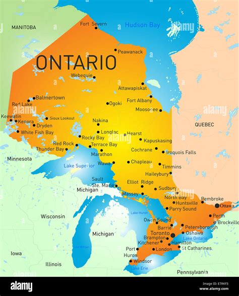 Map Of Ontario Province
