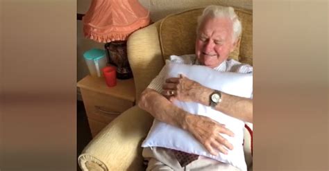 94 Yr Old Is Brought To Tears When Caregiver Surprises Him With Wifes