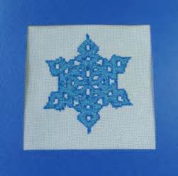 To make the cross stitch chart we ungraded … Electric Blue Snowflake Counted Cross Stitch Pattern ...