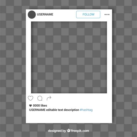 Maybe you would like to learn more about one of these? Free Vector | Simple instagram frame template