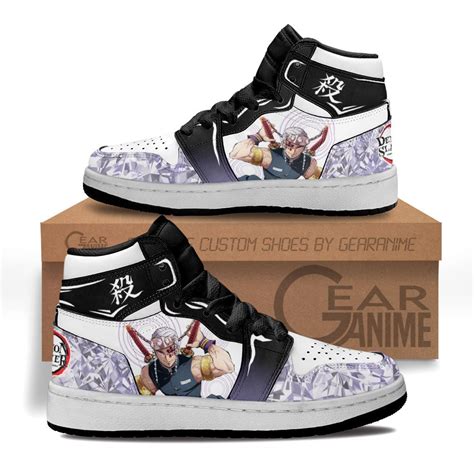 Tengen Uzui Kids Sneakers Custom Anime Demon Slayer Kids Shoes
