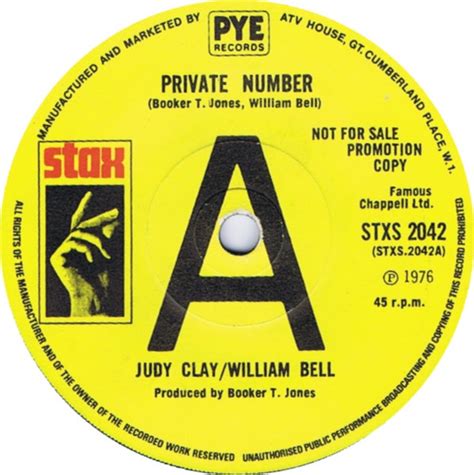 Judy Clay William Bell Private Number 1976 Vinyl Discogs